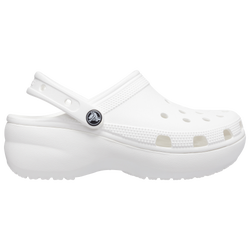 Women's - Crocs Classic Platform Clogs - White/White