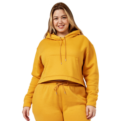 Women's - Cozi Lounge Crop Hoodie - Golden Orange