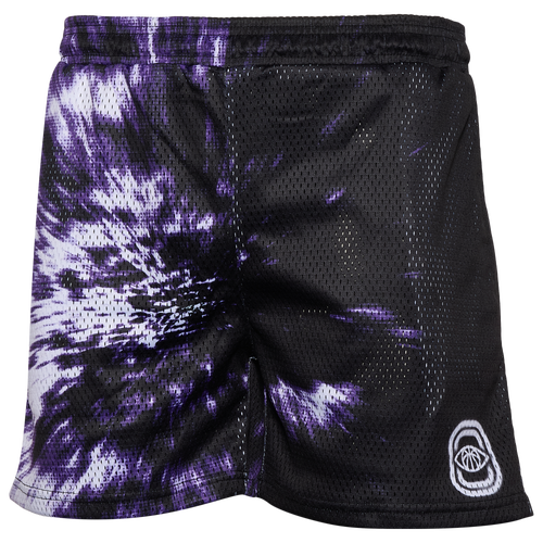MENS - Overtime Motion Blur Mesh Shorts - Purple/Black