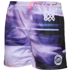 Men's - Overtime Motion Blur Mesh Shorts - Blue/Black
