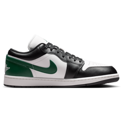 Men's - Jordan AJ 1 Low - Summit White/Black/Gorge Green