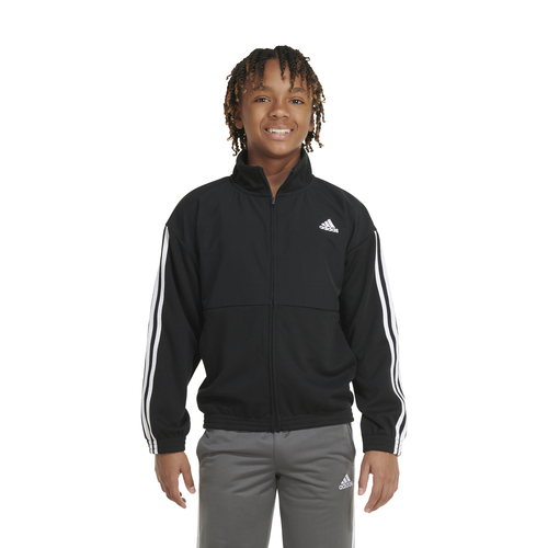 

Boys adidas adidas Lifestyle Jacket - Boys' Grade School Black/White Size M