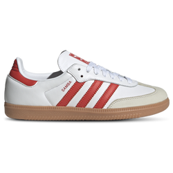 Women's - adidas Originals Samba OG  - Off White/Solar Red/White