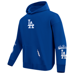 Men's - Pro Standard Dodgers Living Large Drop Shoulder PO Hoodie - 