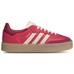 Women's - adidas Originals Sambae - Bright Red/Cream White