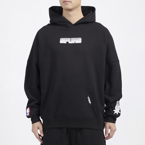 

Pro Standard Mens Pro Standard Spurs OS Letters Fleece P/O Hoodie - Mens Black/Black Size XL