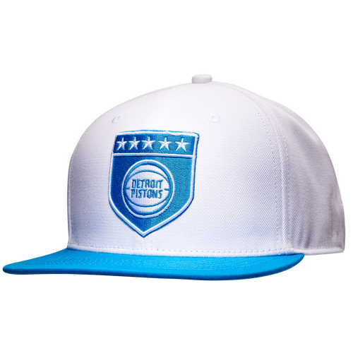 

Pro Standard Mens Pro Standard Pistons Military Pinch Front Snapback Hat - Mens White/Blue Size One Size