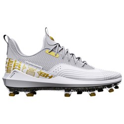 Men's - Under Armour Harper 7 Low Elite Turf - White/White/Mod Gray