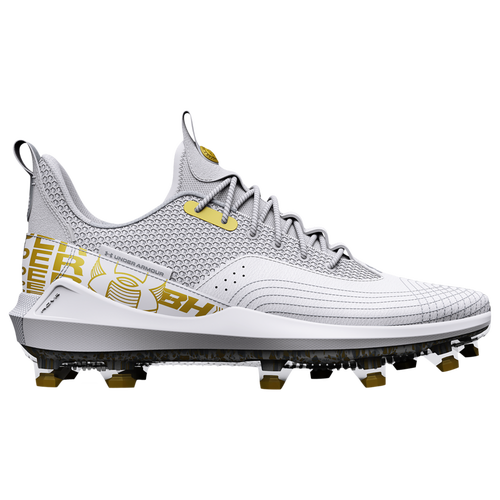 

Under Armour Mens Under Armour Harper 7 Low Elite Turf - Mens Baseball Shoes White/White/Mod Gray Size 9.5