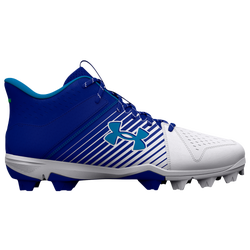 Men's - Under Armour Leadoff Mid RM - White/White/Royal