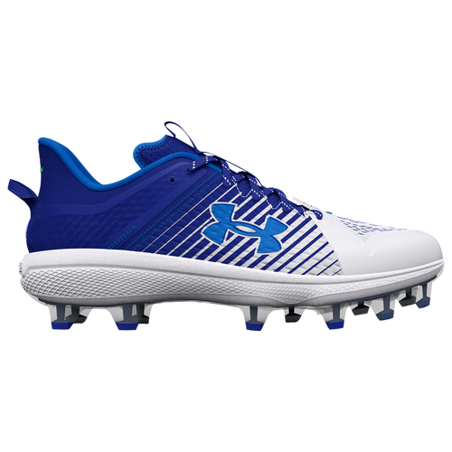 

Under Armour Mens Under Armour Yard Low MT TPU- - Mens Baseball Shoes Royal/White/White Size 10.0