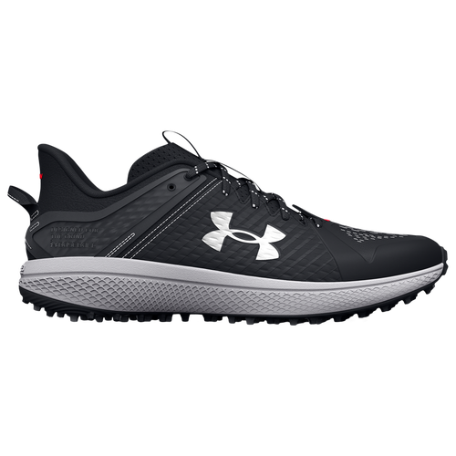 

Under Armour Mens Under Armour Yard Turf - Mens Baseball Shoes Black/Black/White Size 6.5