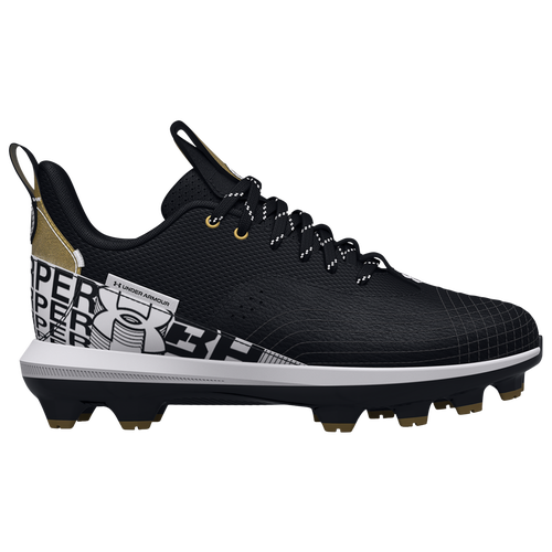 

Under Armour Boys Under Armour Harper 7 Low TPU - Boys' Grade School Baseball Shoes Black/White/White Size 3.5