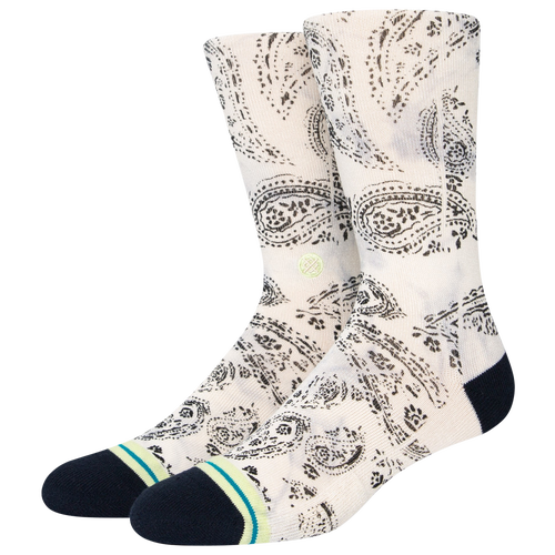 

Stance Mens Stance Paisley Crew - Mens Vintage White/Black Size L