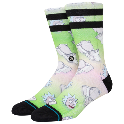 

Stance Stance Rick and Morty Socks - Adult Green/Black Size L