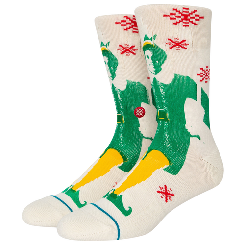 

Stance Mens Stance Buddy the Elf Socks - Mens White/Green Size L