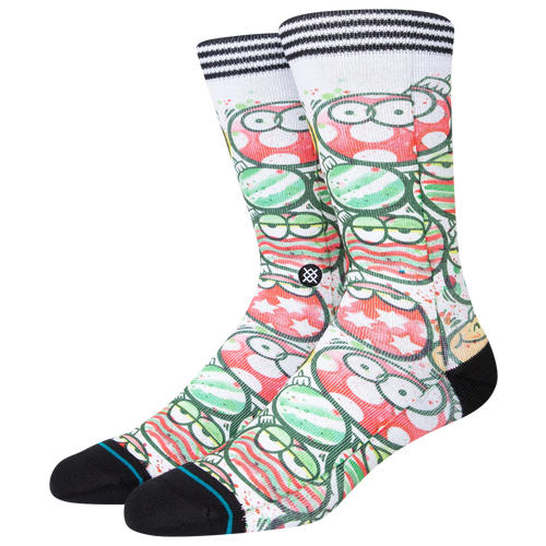 

Stance Mens Stance Kevin Lyons Ornament Socks - Mens Green/White/Red Size L