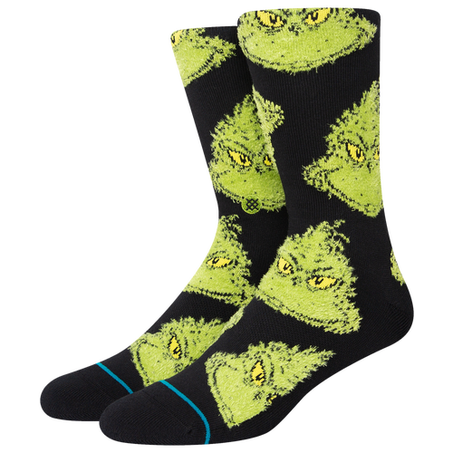 

Stance Mens Stance Mean One Socks - Mens Black/Green Size L