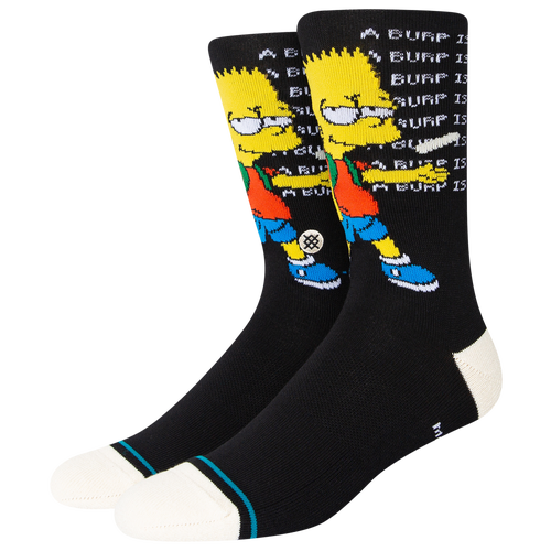 

Stance Mens Stance Troubled Socks - Mens Black/White Size L