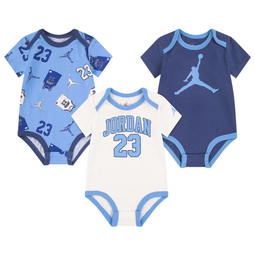  - Jordan 23 Jersey 3 Pack Bodysuit Set - Blue