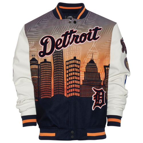 

Pro Standard Mens Pro Standard Tigers Remix Varsity Jacket - Mens Black/White Size 3XL