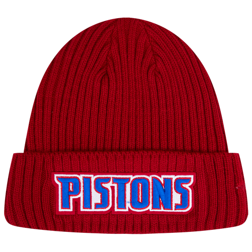 

Pro Standard Mens Pro Standard Pistons Classic Core Beanie - Mens Red/Red Size One Size