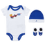 Nike Bodysuit Hat Booties 3 Piece Set - Boys' Infant White/Blue