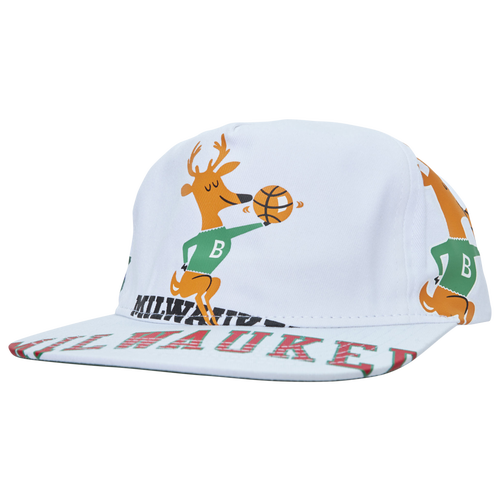 

Mitchell & Ness Mens Milwaukee Bucks Mitchell & Ness Bucks In Your Face Deadstock Snapback - Mens Green/White Size One Size