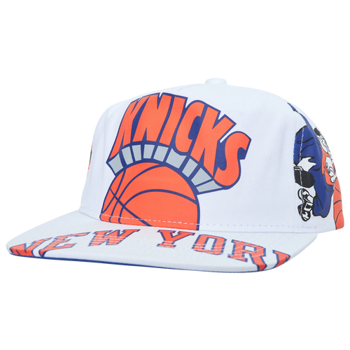 Shop Mitchell & Ness Mens New York Knicks  Knicks In Your Face Deadstock Snapback In White/blue