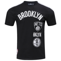 Men's - Pro Standard NETS RETRO CLASSIC SJ STRIPED TEE - Black/Gray