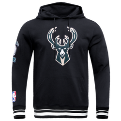 Men's - Pro Standard BUCKS RETRO CLASSIC FLC PO HOODIE - Black