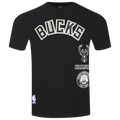 Pro Standard BUCKS RETRO CLASSIC SJ STRIPED TEE - Pro Standard Black