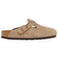 Birkenstock Boston Soft Footbed -  Taupe Suede
