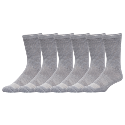 

CSG Mens CSG 6 Pack Crew Socks - Mens Grey/Multicolor Size L