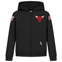Boys' Grade School - Pro Standard Chicago Bulls Classic Flc Fz Po Hoodie - Black