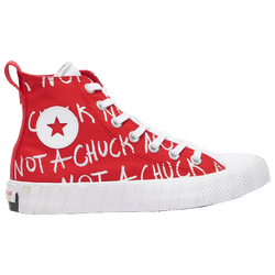 Boys' Grade School - Converse UNT1TL3D High Top  - White/Red