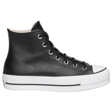 Black/White - Conv W As Pltfrm Hi Lthr Hi-bk