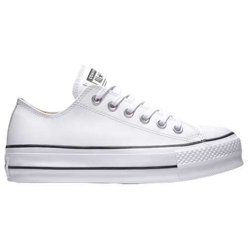 

Converse Womens Converse All Star Platform Ox Leather Low - Womens Shoes White/Black Size 9.5