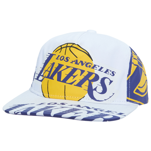 Shop Mitchell & Ness Mens Los Angeles Lakers  Lakers In Your Face Deadstock Snapback In Purple/white