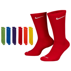 Men's - Nike 6 Pack Everyday Plus Cushioned Socks  - Rainbow/Multi