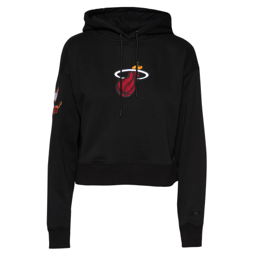 

Pro Standard Womens Pro Standard Heat NBA Fleece Cropped Pullover Hoodie - Womens Black Size L