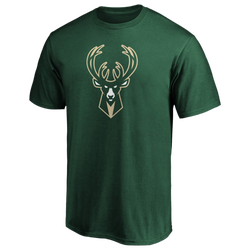 Men's - Fanatics Bucks Logo T-Shirt - Hunter Green/Hunter Green