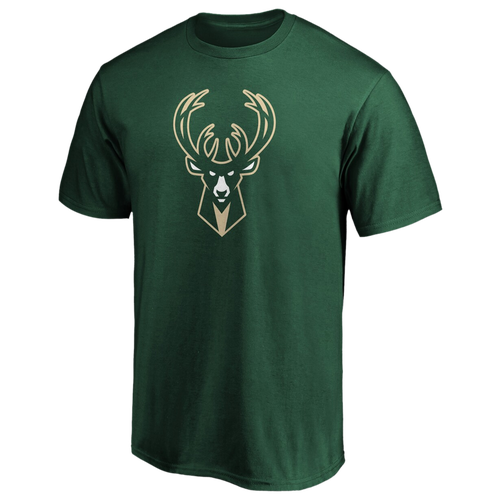 

Fanatics Mens Milwaukee Bucks Fanatics Bucks Logo T-Shirt - Mens Hunter Green/Hunter Green Size XL