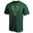 Fanatics Bucks Logo T-Shirt - Men's Hunter Green/Hunter Green