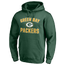 Fanatics Packers Victory Arch Pullover Hoodie - Men's Green