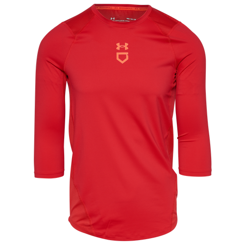 

Under Armour Mens Under Armour Isochill 3/4 Shirt - Mens Red/Beta Size XL