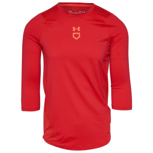 

Under Armour Mens Under Armour Isochill 3/4 Shirt - Mens Red/Beta Size L