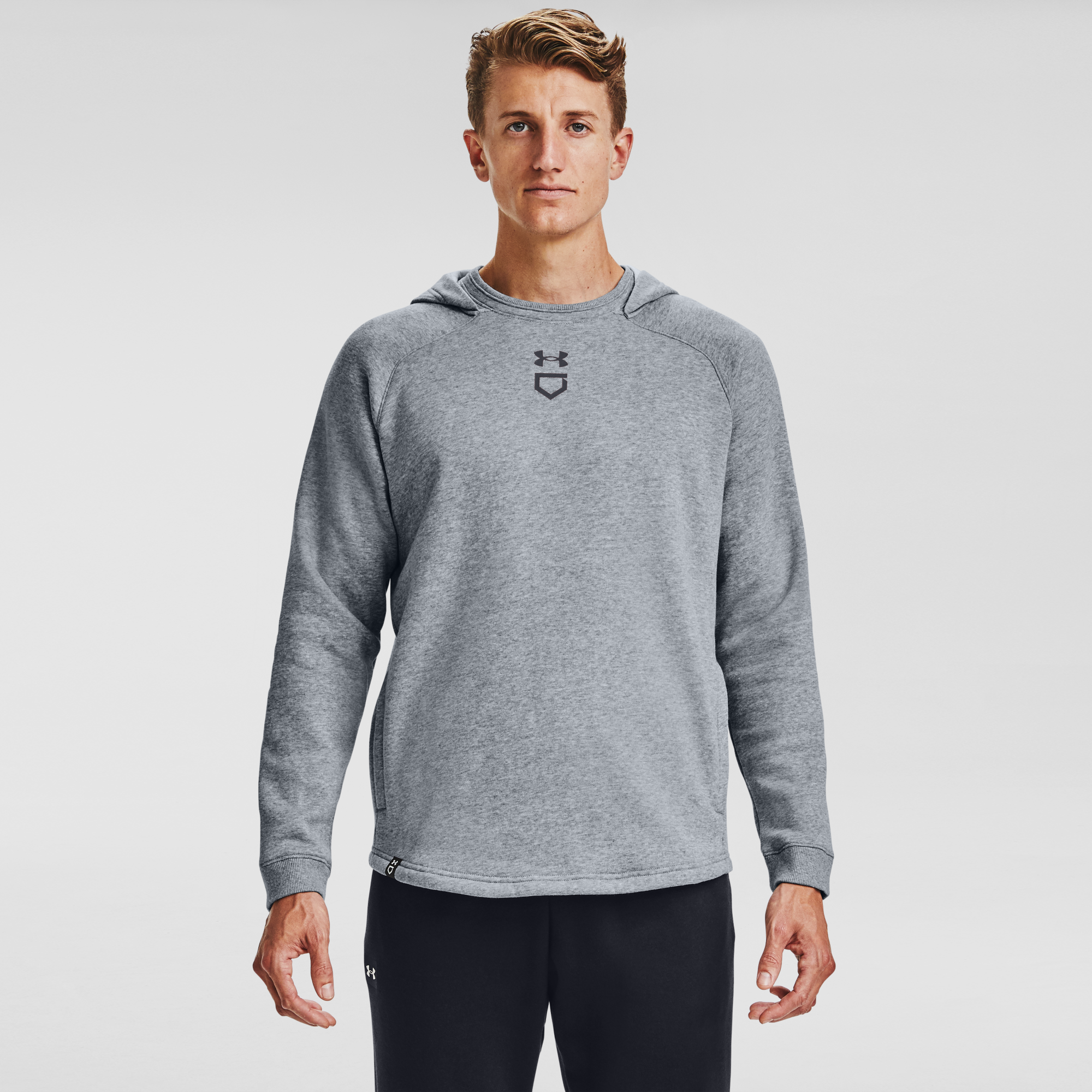 under armour grey hoodie mens