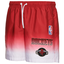 Men's - Pro Standard Rockets Oversized Large Letters Ombre Shorts - White/Red