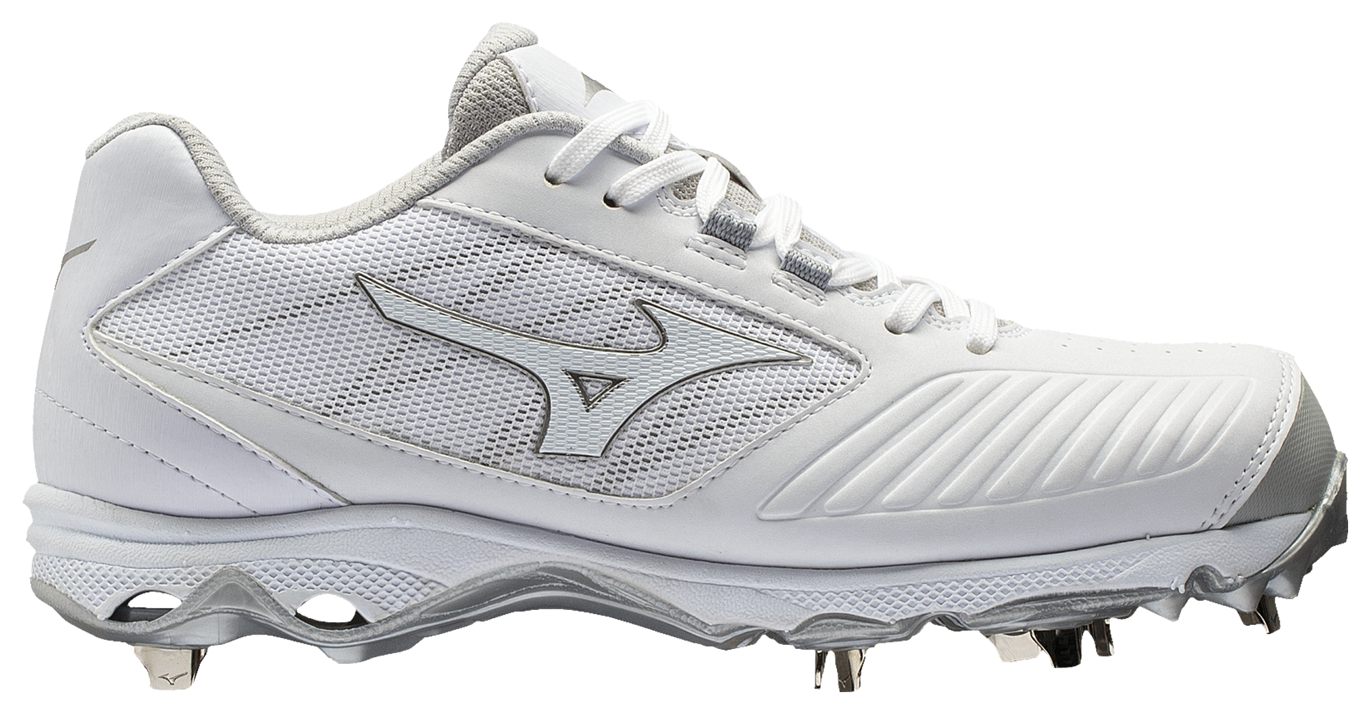 red and white mizuno softball cleats